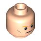 Minifig Head Thor, Orange Eyebrows, Cheek Lines, Closed Mouth / Open Mouth with Teeth Print