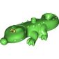Duplo Animal Alligator / Crocodile, Mouth Opens, Crossed Eyes on Top of Snout Print (Peter Pan)