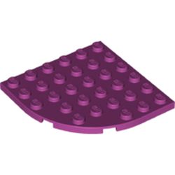 LEGO part 10006003 PLATE 6X6 W. BOW in Bright Reddish Violet/ Magenta