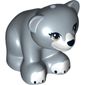 Animal, Bear, Small with Hole in Top and Brown Eyes, White Paws and Mouth, Black Nose Print