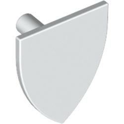 LEGO part 3846 MINI SHIELD in White