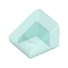 Trans-Light Blue Slope 30° 1 x 1 x 2/3 (Cheese Slope)