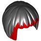 Hair Short Bob Cut with Dark Red Bangs Print (Karai)