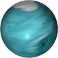 Projectile, Large Figure Weapon, Zamor Sphere / Ball with Marbled White Pattern