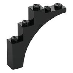 Brick Arch 1 x 5 x 4 [Continuous Bow, Raised Underside Cross Supports]