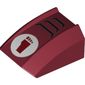 Slope Curved 2 x 2 with Lip, No Studs with TMNT Foot Clan Logo in White Circle Print