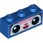 Brick 1 x 3 with Unikitty, Black Border Print (Astro Kitty)