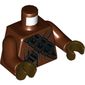 Torso Robe, Dark Brown and Black Pouches and Straps Print (Jawa), Reddish Brown Arms, Dark Brown Hands