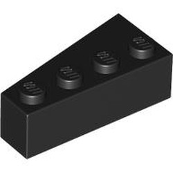 LEGO part RIGHT BRICK 2X4 W/ANGLE in Black (6078886|41767)