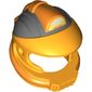 Helmet Space with Pipes and Mouth Grille with Control Panel and Dark Bluish Gray and Orange Markings Print