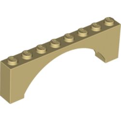 Brick Arch 1 x 8 x 2 Raised