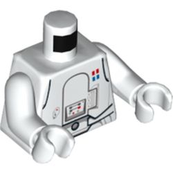Torso Armor Snowtrooper Commander Print, White Arms and Hands