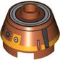 Brick Round 2 x 2 Truncated Cone with Yellow Droid print (Chopper / C1-10P)