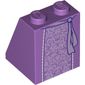 Slope 65° 2 x 2 x 2 with Bottom Tube with Lavender Embroidered Skirt and Belt Print
