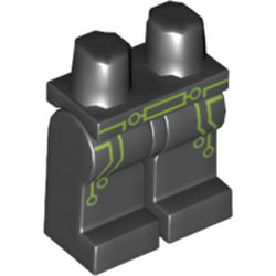 Hips and Black Legs with Lime Green Circuits Trim and Belt Print (Terabyte)