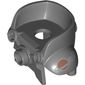 Minifig Neckwear Armour Space with Shoulder Protection and High Back with Silver and Copper Classic Space Logo on Left Shoulder Print