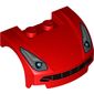 Vehicle Body, Wheel Arch / Mudguard 3 x 4 x 1 2/3 Low Profile, Curved Front with Headlights and Black Grille Print