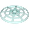 Trans-Light Blue Dish 6 x 6 Inverted, Radar / Webbed [Anti-studs at 90°]