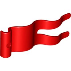 LEGO part FLAG 4X2X1 in Bright Red/ Red