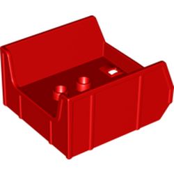 LEGO part 10014094 DUPLO DUMP BODY 4X4X2 in Bright Red/ Red