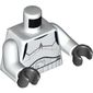 Torso Armor Stormtrooper / LEGO Logo on Back Print, White Arms, Black Hands