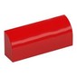 Brick Curved 1 x 4 x 1 1/3 No Studs with Retro LEGO Logo print