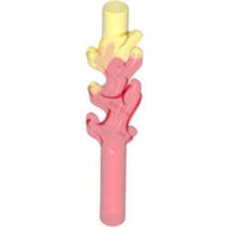 Bar 4L with Flame Protrusions and Marbled Trans-Yellow Pattern