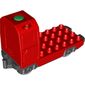 Duplo Train Locomotive Base with Battery Compartment, and Light Bluish Gray Wheels