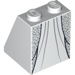 Slope 65° 2 x 2 x 2 with Bottom Tube with Layered Dress with Metallic Silver Print