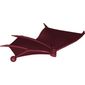 Creature Body Part, Dragon Wing 26 x 16 Folding Left with Spikes and Ball Joint Connector