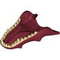 Creature Body Part, Dragon Head Lower Jaw with Spikes and Tan Teeth Print