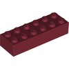 Dark Red Brick 2 x 6