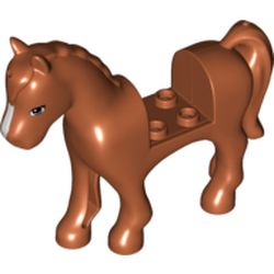 Animal, Horse with 2 x 2 Cutout, Blue Eyes and White Blaze Print