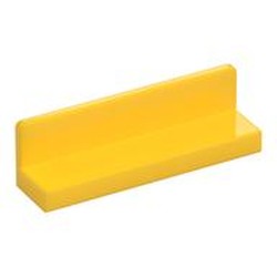 LEGO part  WALL ELEMENT 1X4X1 ABS in Bright Yellow/ Yellow