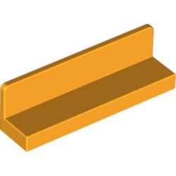 LEGO part WALL ELEMENT 1X4X1 ABS in Flame Yellowish Orange/ Bright Light Orange