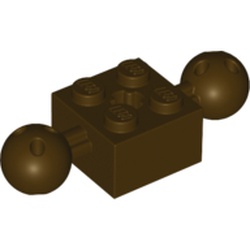 Technic Brick Special 2 x 2 with 10.2mm Balls with Holes and Axle Hole
