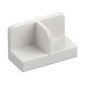Panel 1 x 2 x 1 with Rounded Corners and Central Divider