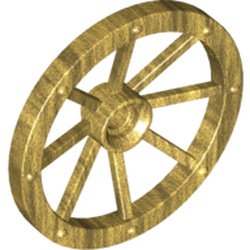 Wheel Wagon Large (33mm D.), hole notched for wheels holder pin