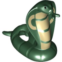 Animal, Snake, Cobra with Tan and Black Print