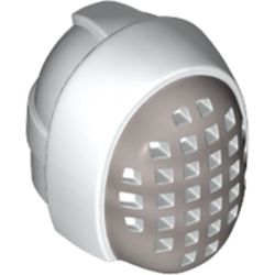 Mask, Fencing, Silver Mesh Print
