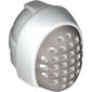 Mask, Fencing, Silver Mesh Print