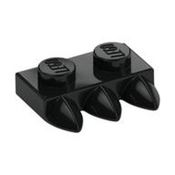 Plate Special 1 x 2 with Three Teeth [Tri-Tooth]