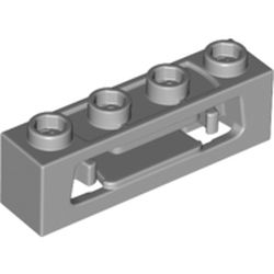 Launcher, Brick Special 1 x 4 with Inside Clips (Disk Shooter) with Recessed Center 2 Studs