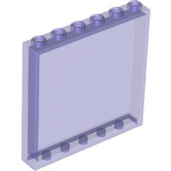 LEGO part WALL ELEMENT 1X6X5 in Transparent Bright Bluish Violet/ Trans-Purple