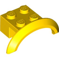 LEGO part BRICK 2X4X1 W. SCREEN NO. 2 in Bright Yellow/ Yellow