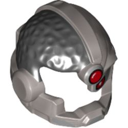 Hair and Helmet Cyborg, Red Eye and Red Dot Print