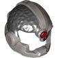 Hair and Helmet Cyborg, Red Eye and Red Dot Print