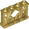 Pearl Gold Fence Ornamented 1 x 4 x 2 with 4 Studs
