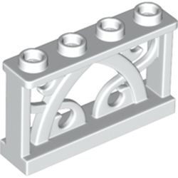 Fence Ornamented 1 x 4 x 2 with 4 Studs