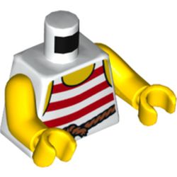 LEGO part MINI UPPER PART NO.2822 in White